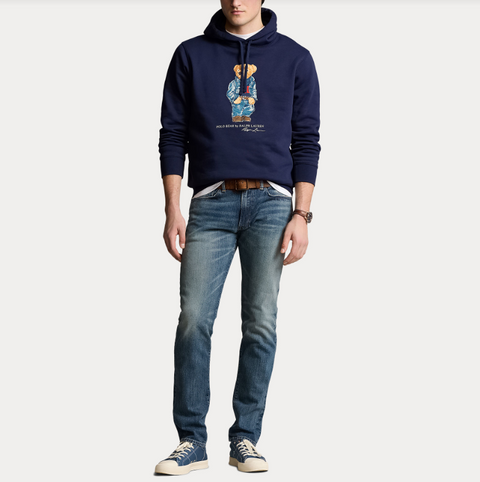 Polo Hood Sweatshirt Marine