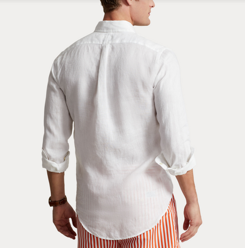 Linen Sport Shirt Hvit