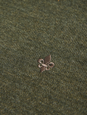 Merino Zip Cardigan, Olive Oliven