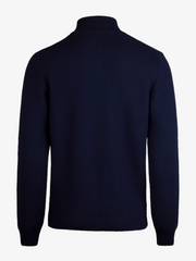 Textured Half Zip Marine