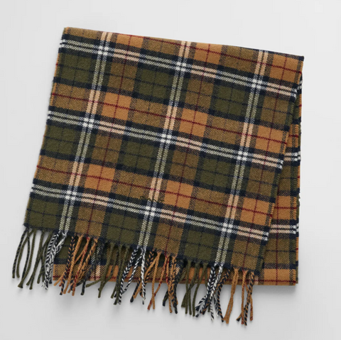 Multi Check Scarf Grønn