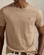 T-shirt Polo, brun Brun Melert