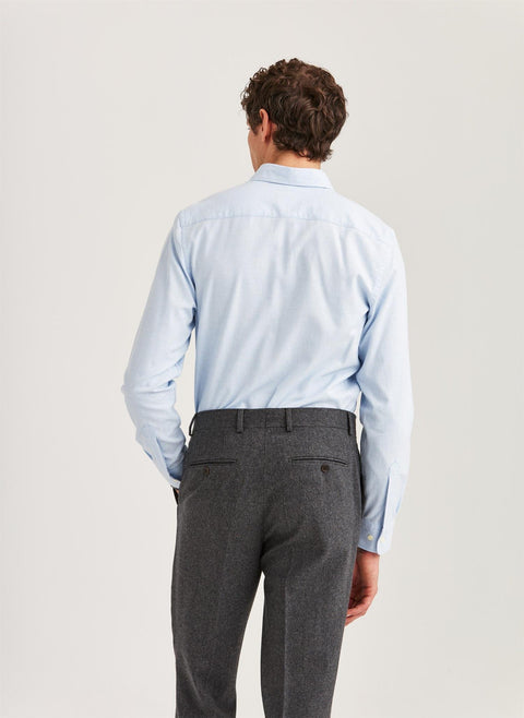 Watts Flannel Shirt, Light Blue Lyseblå