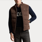 Herringbone Quilt Vest Brun