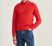 New Hertford Half Zip, 40 Rød