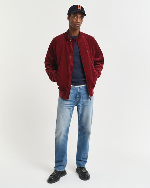 Superfine Lambswool C-Neck Blå