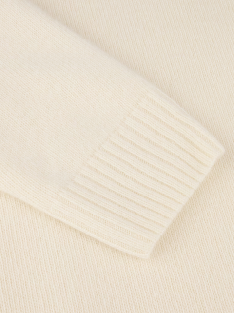 Sweather knitted crew neck merino Off-White