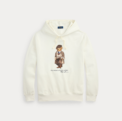 Bear Hood Sweatshirt Hvit
