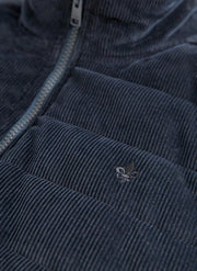 Ted quilted cord vest Blå