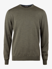 Merino Sweater With Patch Grønn