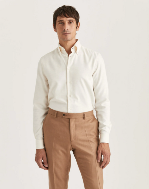 Soft Lama shirt - slimfit, offwhite Off-White