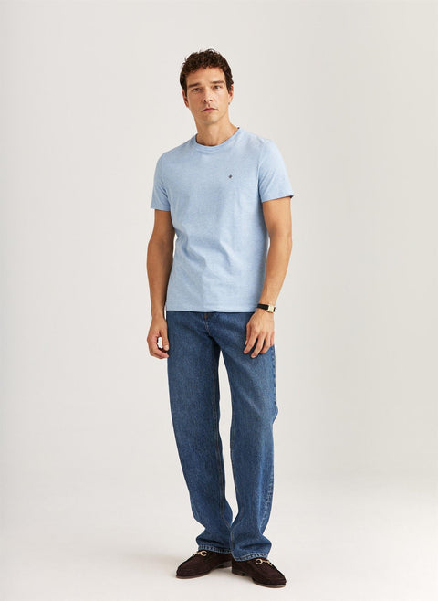 James Tee Light Blue Lyseblå