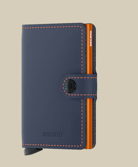 Miniwallet MM- Nightblue Orange Blå