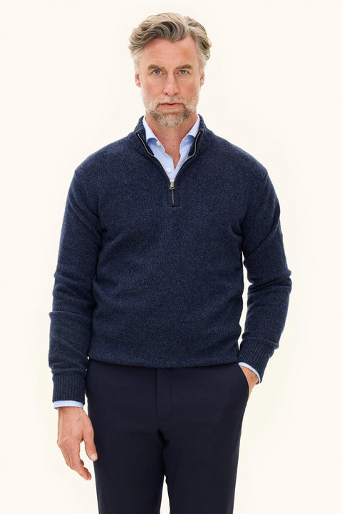 Paul Half Zip Blå