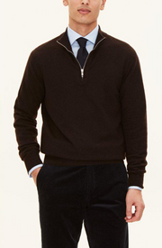 Patton Half Zip Mørkebrun
