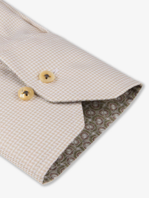 Regular Shirt Contrast Beige Beige