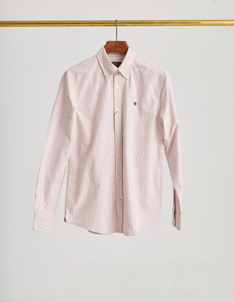 Douglas oxford stripe Rød