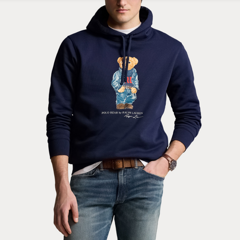 Polo Hood Sweatshirt Marine