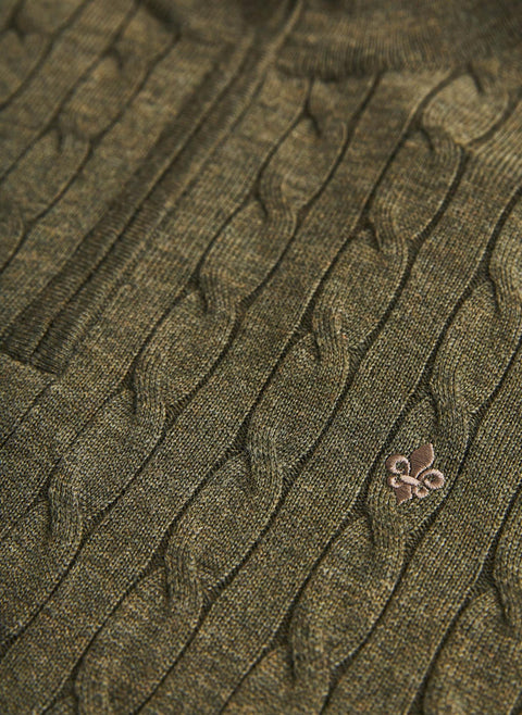 Merino Cable John Zip, 76 Oliven