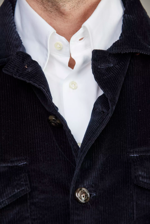Corduroy overshirt Marine
