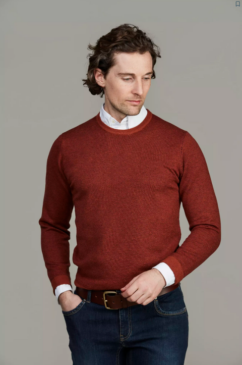 Herringbone Knit Orange Oransje