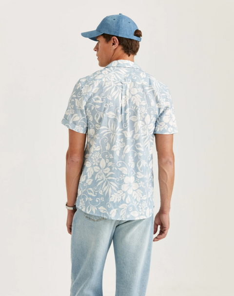 Tropical Short Sleeve Shirt Lyseblå
