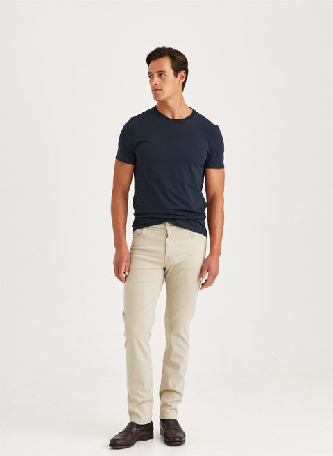James Brushed 5-Pkt Khaki