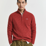 Lambswool cable HZ Rød