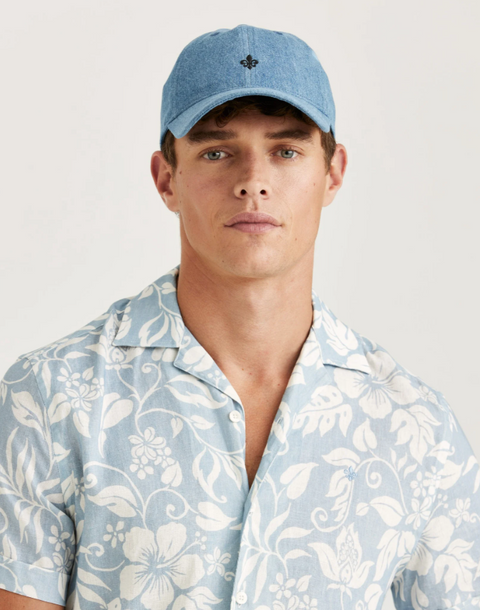 Tropical Short Sleeve Shirt Lyseblå