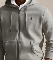 Zip Hood Sweatshirt Lys Grå Melert