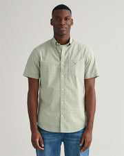 The Broadcloth Gingham Reg SS Grønn