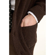 Roland Cardigan Mørkebrun