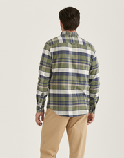 Big Check Flannel Shirt Classic Oliven