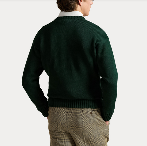 LOGO COTTON SWEATER Grønn