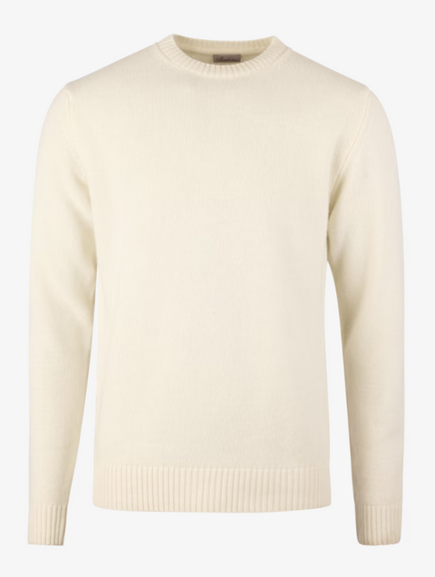 Sweather knitted crew neck merino Off-White