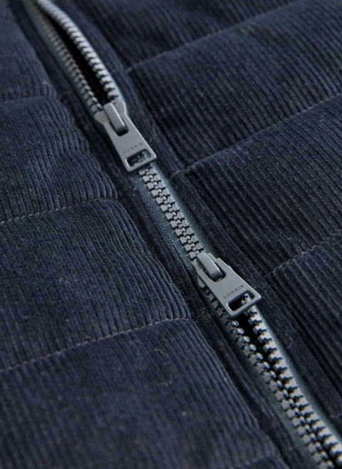 Ted quilted cord vest Blå