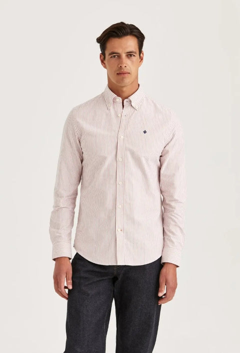 Douglas oxford stripe Rød