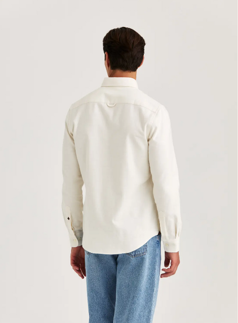 Soft lama shirt, classic fit Off-White