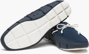 Braided Lace Loafer, Navy/White Marine