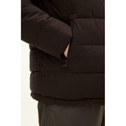 Hooded Puffer Jacket Mørkebrun
