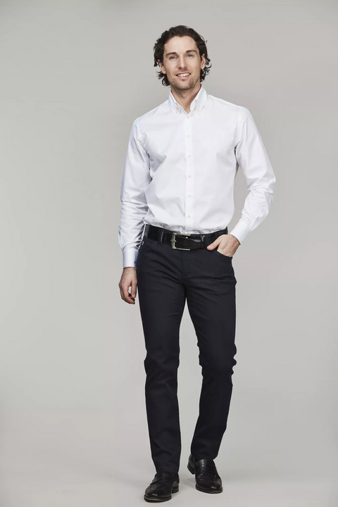 5-PKT CUT'N SEW PAN OXFORD, NAVY Marine