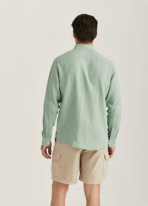 Douglas Linen Shirt Grønn