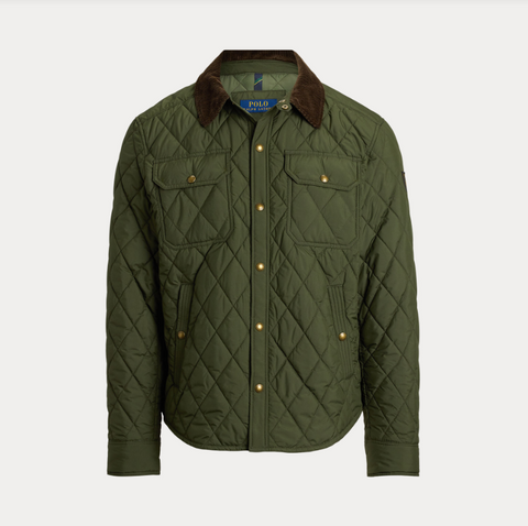 Insulated- shirt jacket Grønn