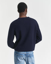 Superfine Lambswool C-Neck Blå