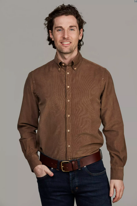 Baby Cord Shirt Brun