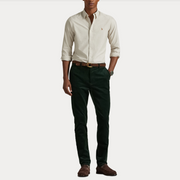 SLIM FIT OXFORD SHIRT Beige