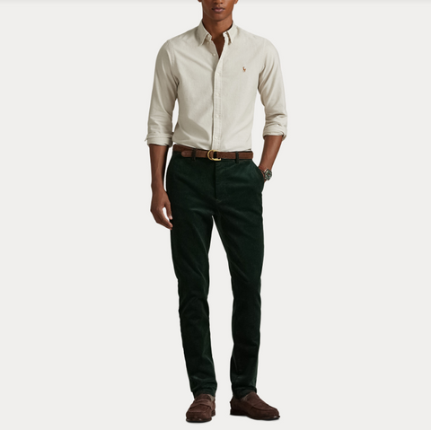 SLIM FIT OXFORD SHIRT Beige