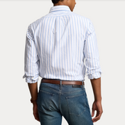STRIPED OXFORD SHIRT Lyseblå