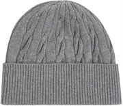 Th Flag Cable Knit Beanie Grå