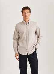 Watts Flannel Shirt, Khaki Khaki